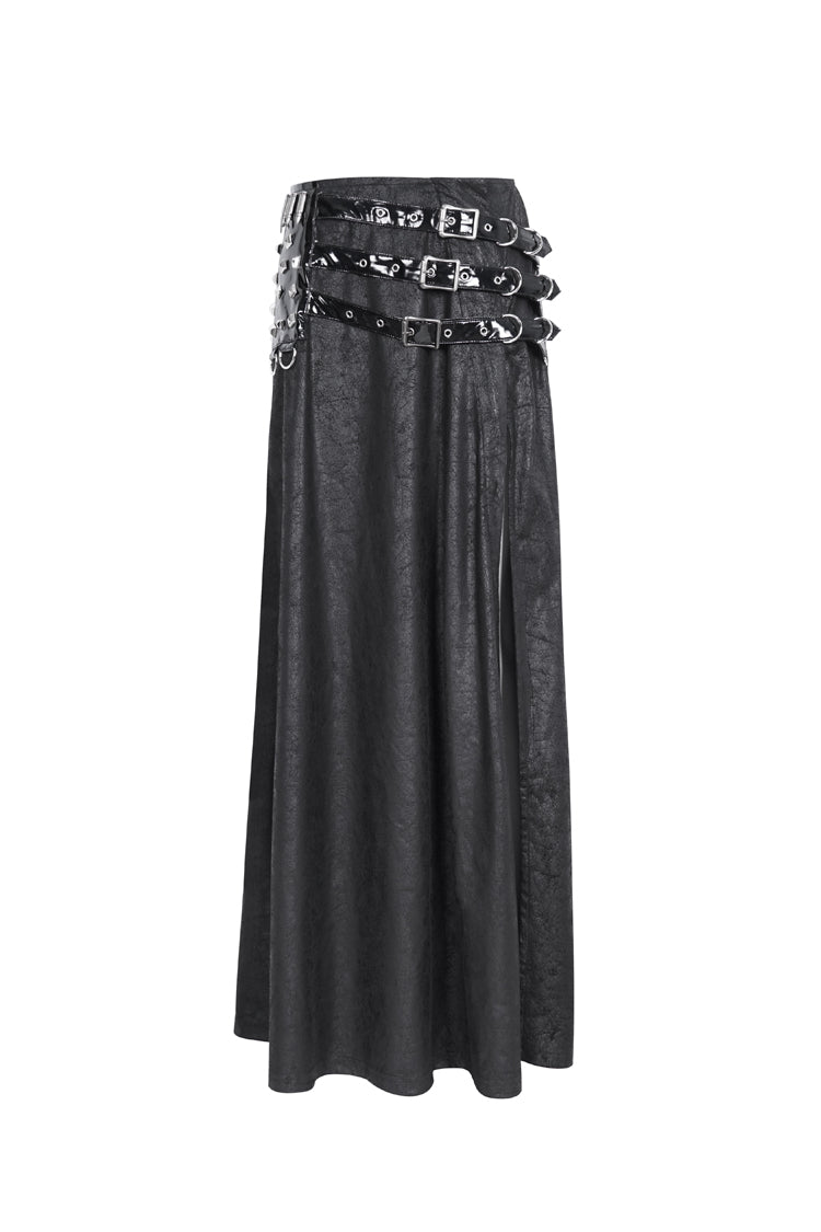 Ruffled Lolita Skirt - High Waisted Slim, Black, High Waist, Women's Style, Gothic Style - additional product view 5