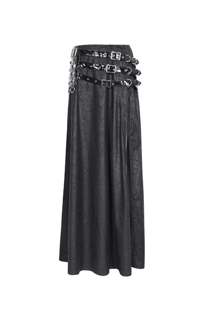 Ruffled Lolita Skirt - High Waisted Slim, Black, High Waist, Women's Style, Gothic Style - additional product view 5