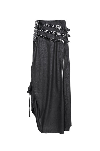Ruffled Lolita Skirt - High Waisted Slim, Black, High Waist, Women's Style, Gothic Style - additional product view 6