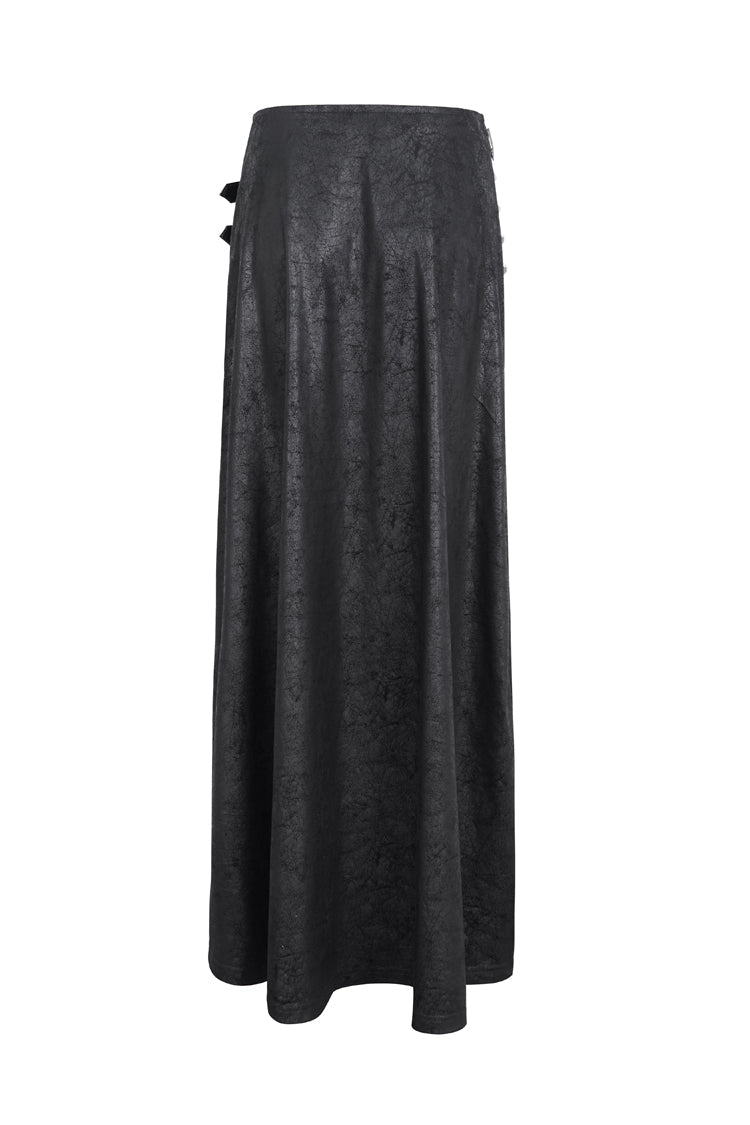 Ruffled Lolita Skirt - High Waisted Slim, Black, High Waist, Women's Style, Gothic Style - additional product view 7
