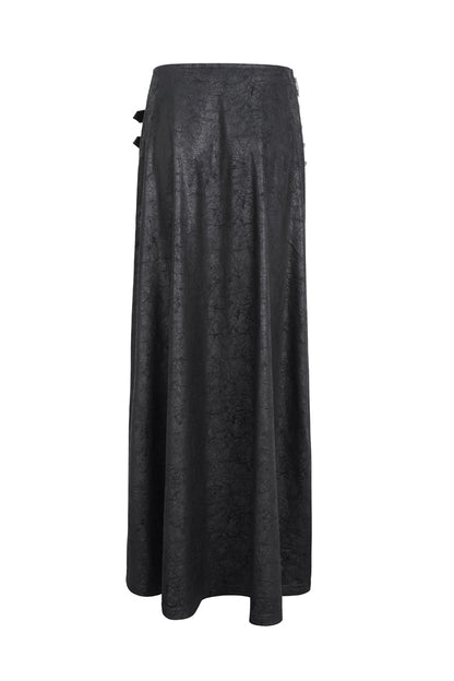 Ruffled Lolita Skirt - High Waisted Slim, Black, High Waist, Women's Style, Gothic Style - additional product view 7