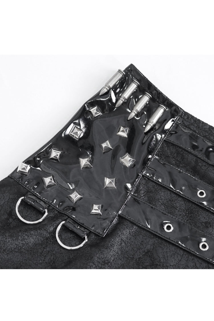 Ruffled Lolita Skirt - High Waisted Slim, Black, High Waist, Women's Style, Gothic Style - additional product view 8