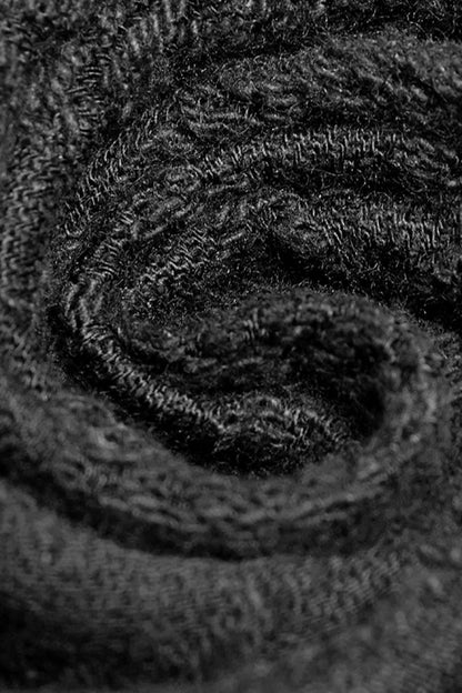 Ruffled Lolita Skirt - Jacquard, Black, Buckle Detail, Men's Style, Embroidered - additional product view 5