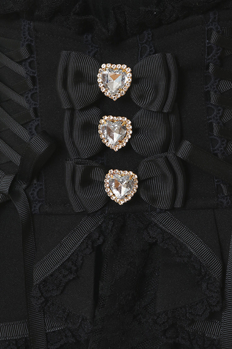 Ruffled Lolita Skirt - Japanese High Waisted, Black, High Waist, Layered, Sweet Style - additional product view 4