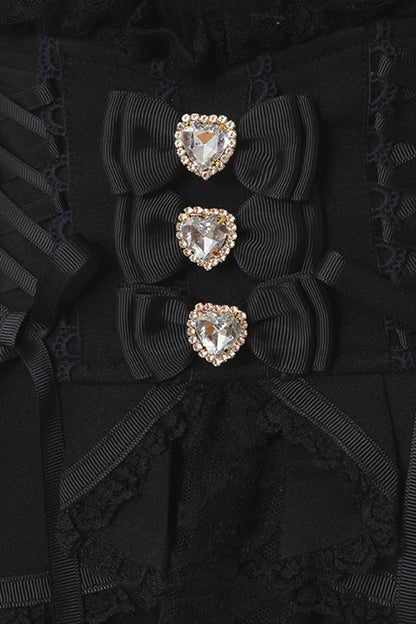 Ruffled Lolita Skirt - Japanese High Waisted, Black, High Waist, Layered, Sweet Style - additional product view 4