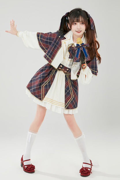 Ruffled Lolita Skirt - Little Idol Multi-color Plaid, Multi-Color, Plaid, Sweet Style - additional product view 2