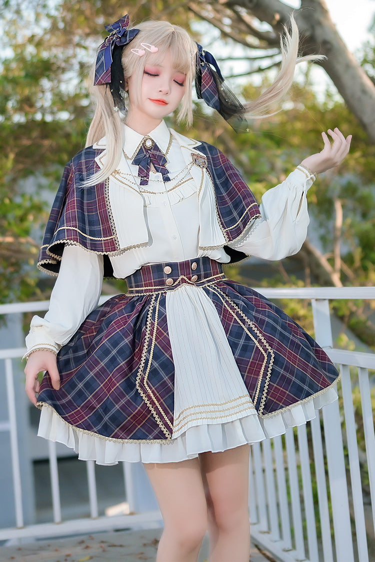Ruffled Lolita Skirt - Little Idol Multi-color Plaid, Multi-Color, Plaid, Sweet Style - additional product view 8