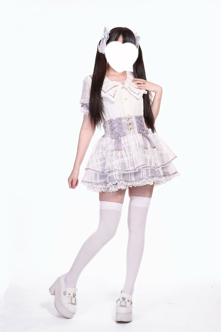 Ruffled Lolita Skirt - Love Hanabi, 5 Colors, Sweet Style, Bow Detail, Lace Trim - additional product view 15