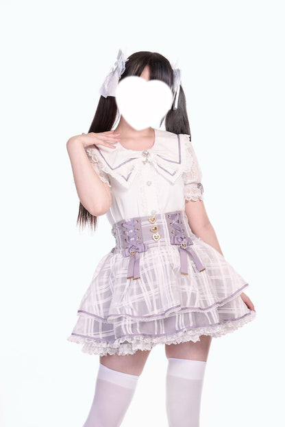 Ruffled Lolita Skirt - Love Hanabi, 5 Colors, Sweet Style, Bow Detail, Lace Trim - additional product view 16