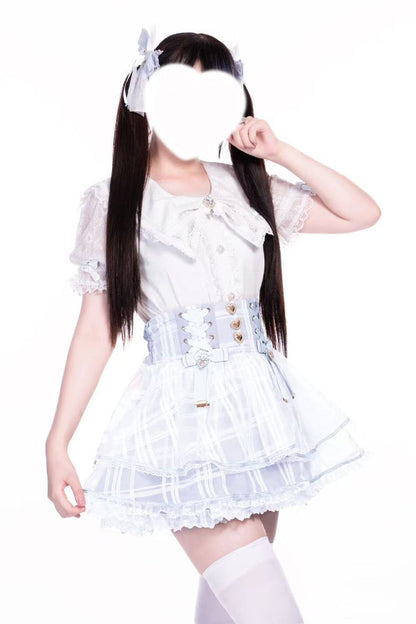 Ruffled Lolita Skirt - Love Hanabi, 5 Colors, Sweet Style, Bow Detail, Lace Trim - additional product view 17