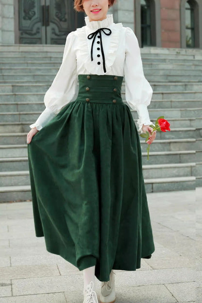 Ruffled Lolita Skirt - Magic Academy, 3 Colors, High Waist, Ruffled, Layered - additional product view 2