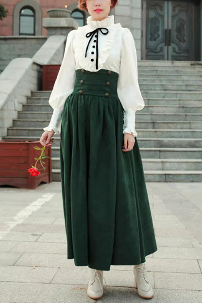 Ruffled Lolita Skirt - Magic Academy, 3 Colors, High Waist, Ruffled, Layered - additional product view 5