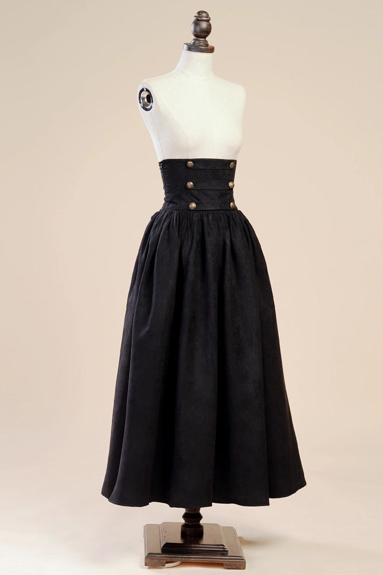 Ruffled Lolita Skirt - Magic Academy, 3 Colors, High Waist, Ruffled, Layered - S Black / M Black / L Black option