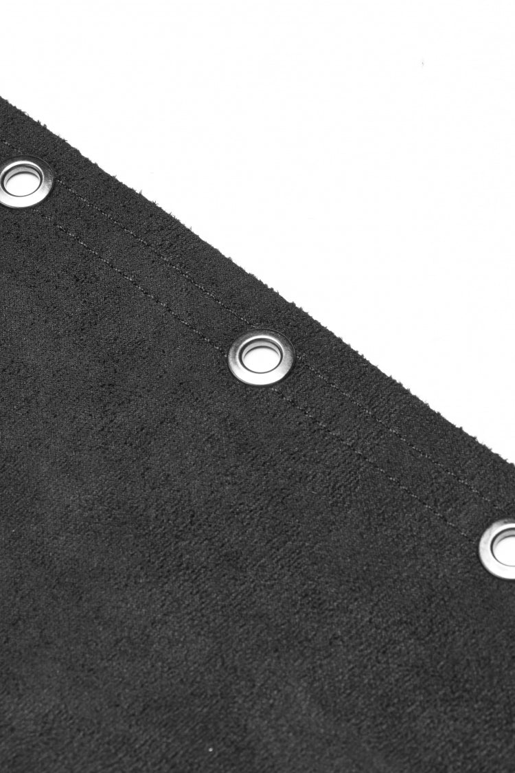 Ruffled Lolita Skirt - Metal Buckle PU Leather Buckle, Black, Long Length, Buckle Detail - additional product view 14
