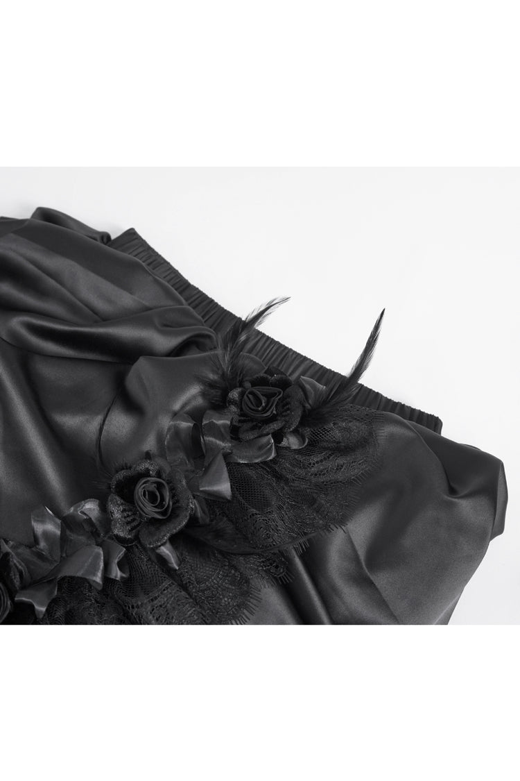 Ruffled Lolita Skirt - Multi-layer Stitching, Black, Women's Style, Gothic Style - additional product view 10