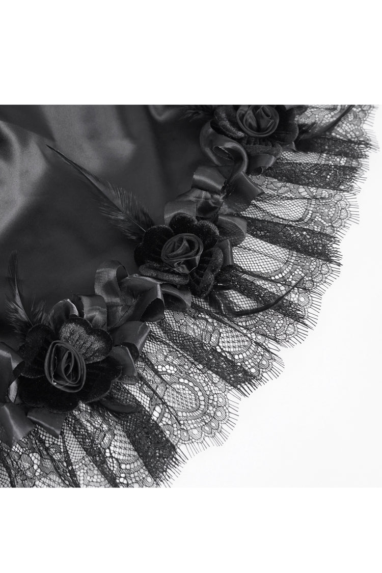 Ruffled Lolita Skirt - Multi-layer Stitching, Black, Women's Style, Gothic Style - additional product view 11