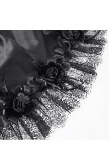 Ruffled Lolita Skirt - Multi-layer Stitching, Black, Women's Style, Gothic Style - additional product view 11