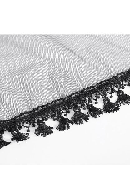 Ruffled Lolita Skirt - Multi-layer Stitching, Black, Women's Style, Gothic Style - additional product view 12