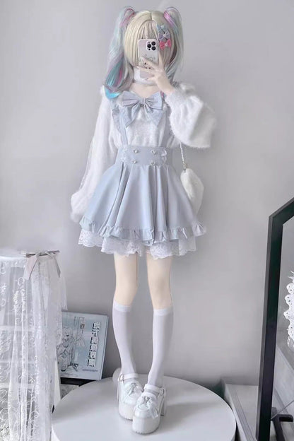 Ruffled Lolita Skirt - Puffy Hem, 2 Colors, Sweet Style, Ruffled - additional product view 5