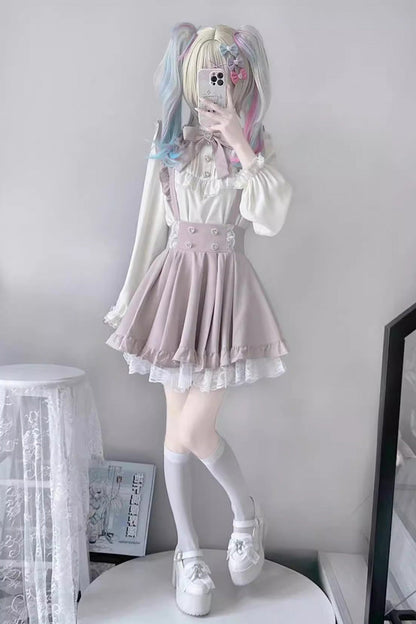 Ruffled Lolita Skirt - Puffy Hem, 2 Colors, Sweet Style, Ruffled - additional product view 6