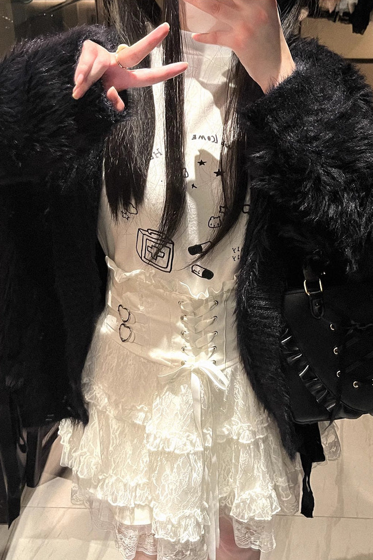 Ruffled Lolita Skirt - Rose Palpitations, 4 Colors, High Waist, Ruffled, Sweet Style - additional product view 9