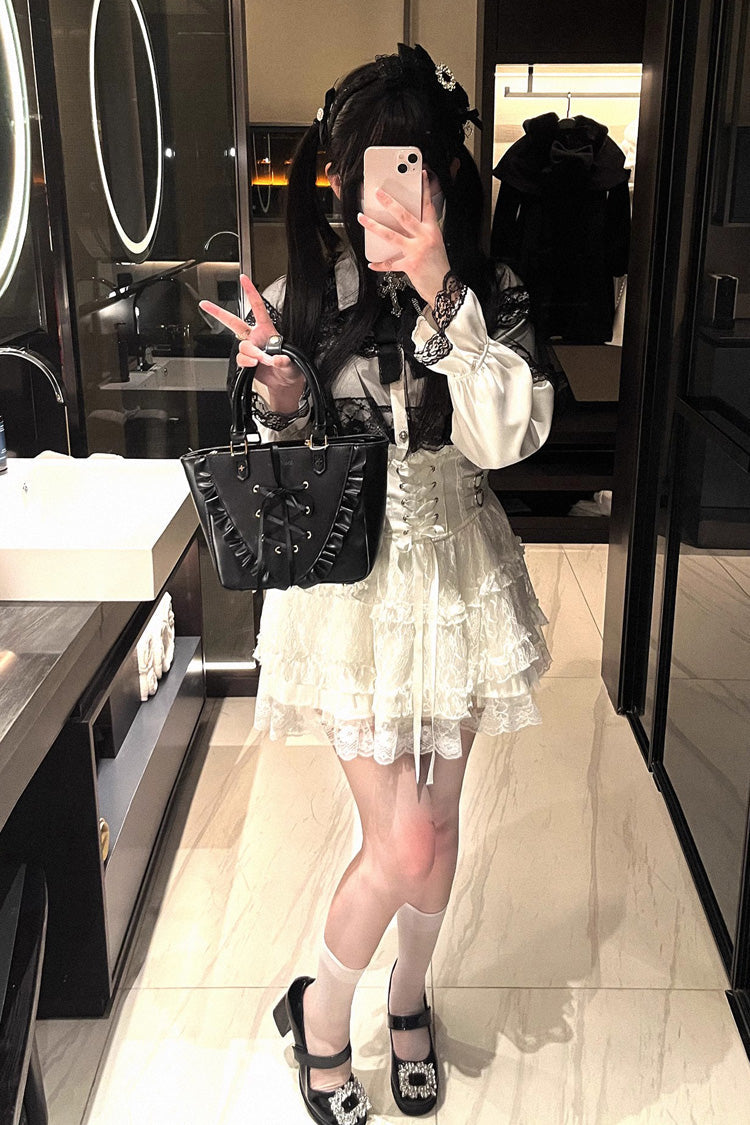 Ruffled Lolita Skirt - Rose Palpitations, 4 Colors, High Waist, Ruffled, Sweet Style - additional product view 14