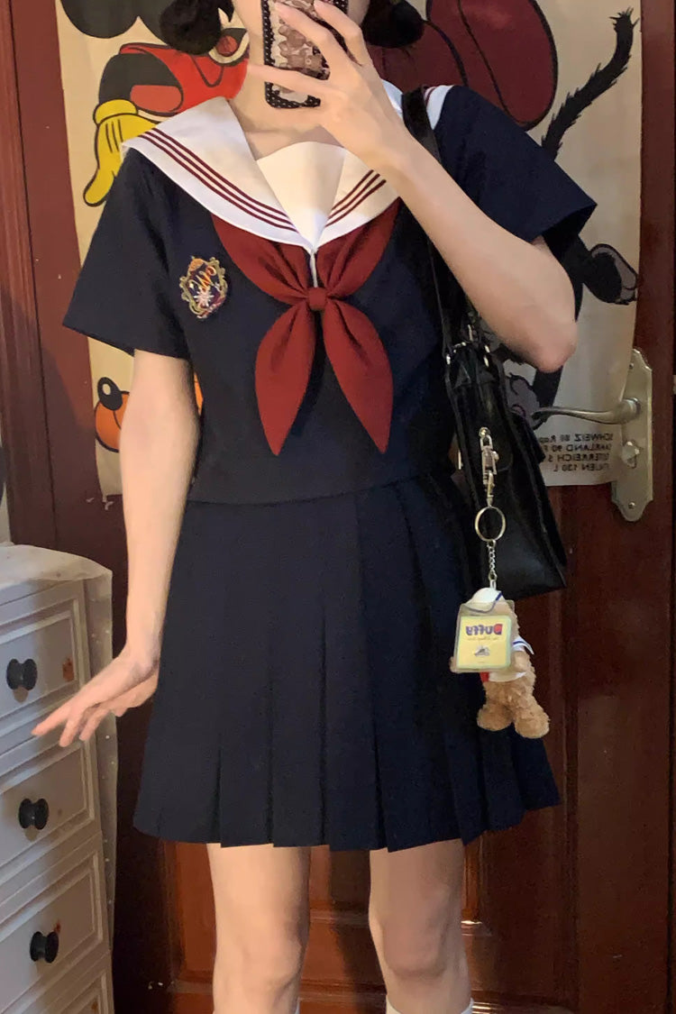 Ruffled Lolita Skirt - Ruffle Bowknot Snow Girl, Blue, Bow Detail, Ruffled, Long Sleeves - additional product view 3