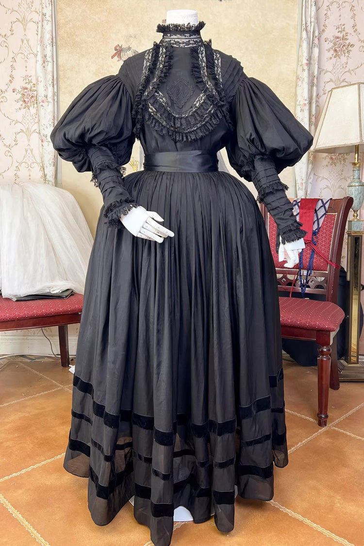 Ruffled Lolita Skirt - Ruffle Colors, 2 Colors, Sweet Style, Ruffled - XS Black Long / S Black Long / M Black Long option