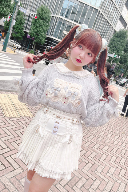 Ruffled Lolita Skirt - Ruffle Lace Jirai Kei, 3 Colors, Lace Trim, Ruffled, Sweet Style - additional product view 8