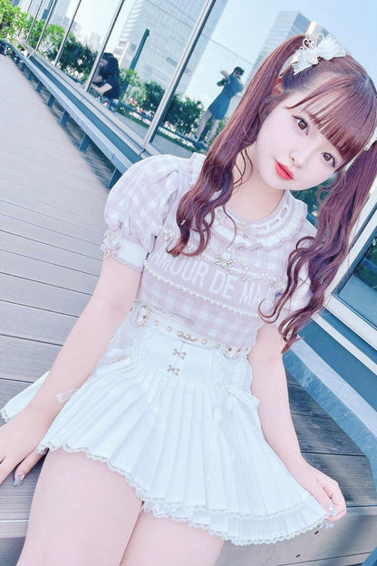 Ruffled Lolita Skirt - Ruffle Lace Jirai Kei, 3 Colors, Lace Trim, Ruffled, Sweet Style - additional product view 9