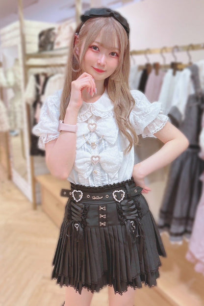 Ruffled Lolita Skirt - Ruffle Lace Jirai Kei, 3 Colors, Lace Trim, Ruffled, Sweet Style - additional product view 11