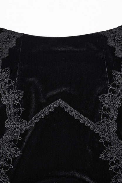 Ruffled Lolita Skirt - Ruffle Stitching Lace Fishtailed, Black, Women's Style, Lace Trim - additional product view 5