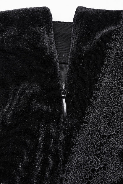 Ruffled Lolita Skirt - Ruffle Stitching Lace Fishtailed, Black, Women's Style, Lace Trim - additional product view 8