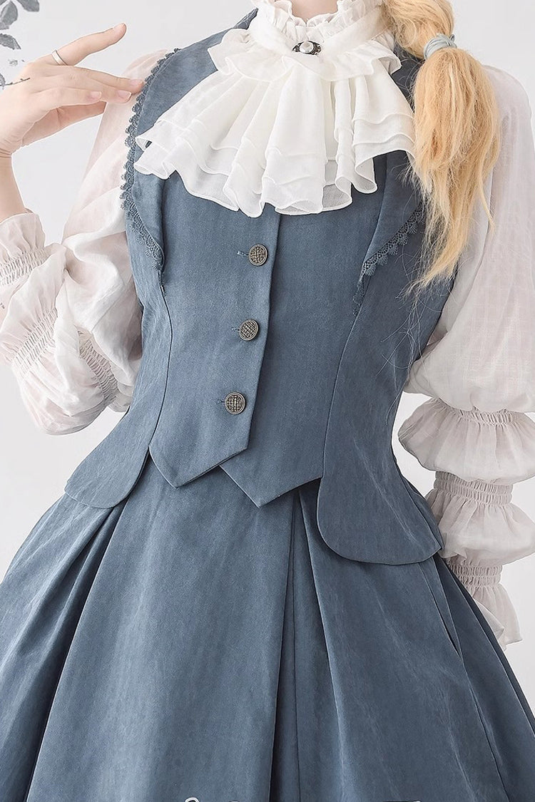 Ruffled Lolita Skirt - Solid Color Ruffle Fishbone, 4 Colors, Classic Style, Ruffled - additional product view 11