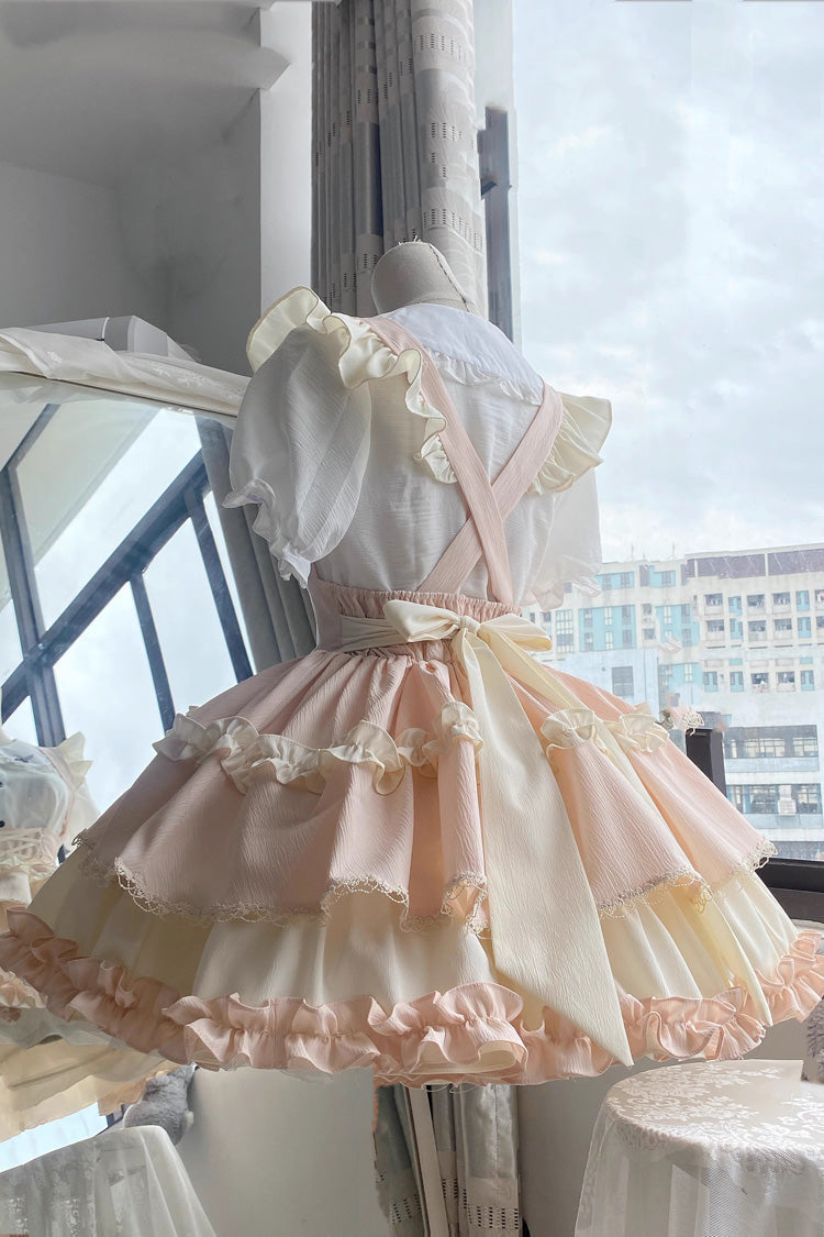 Ruffled Lolita Skirt - Strappy Doll Collar, 7 Colors, Ruffled, Layered, Sweet Style - additional product view 15