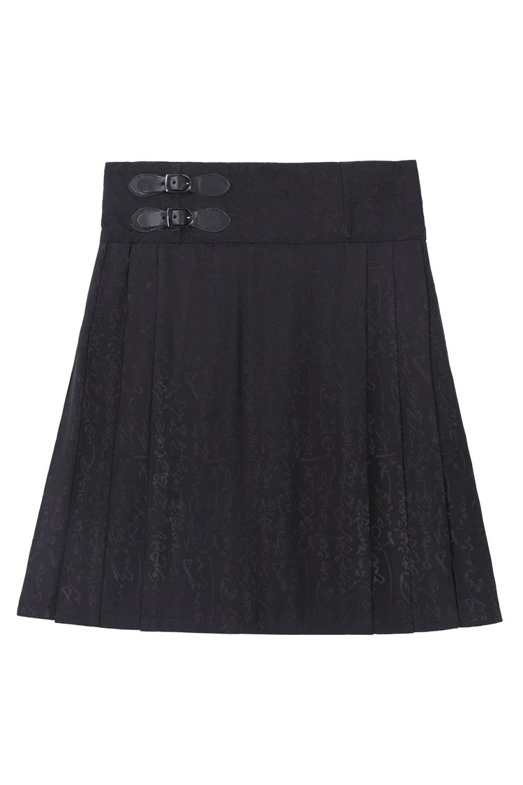 Ruffled Lolita Skirt - Walking With The Demon, Multi-Color, Chinese-Inspired Style - additional product view 2