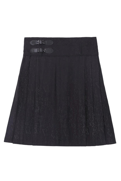 Ruffled Lolita Skirt - Walking With The Demon, Multi-Color, Chinese-Inspired Style - additional product view 2