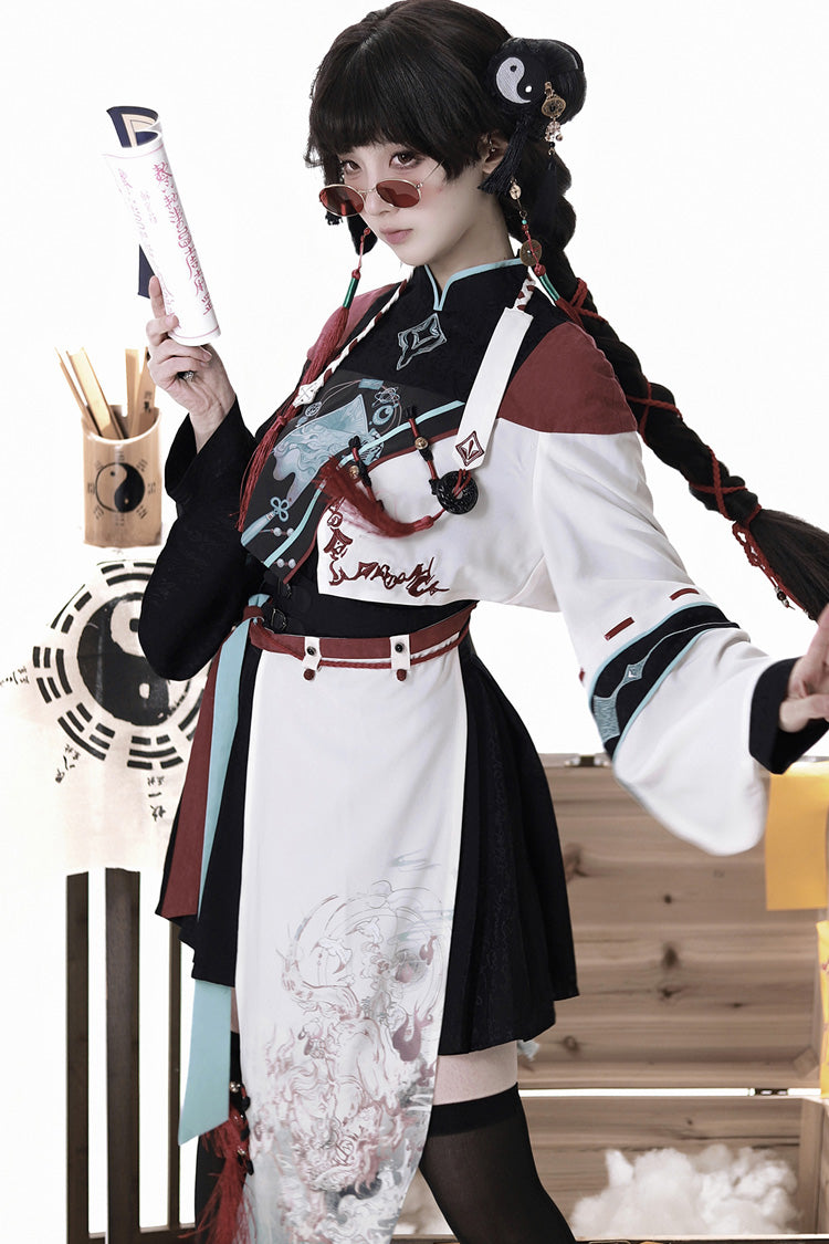 Ruffled Lolita Skirt - Walking With The Demon, Multi-Color, Chinese-Inspired Style - additional product view 15