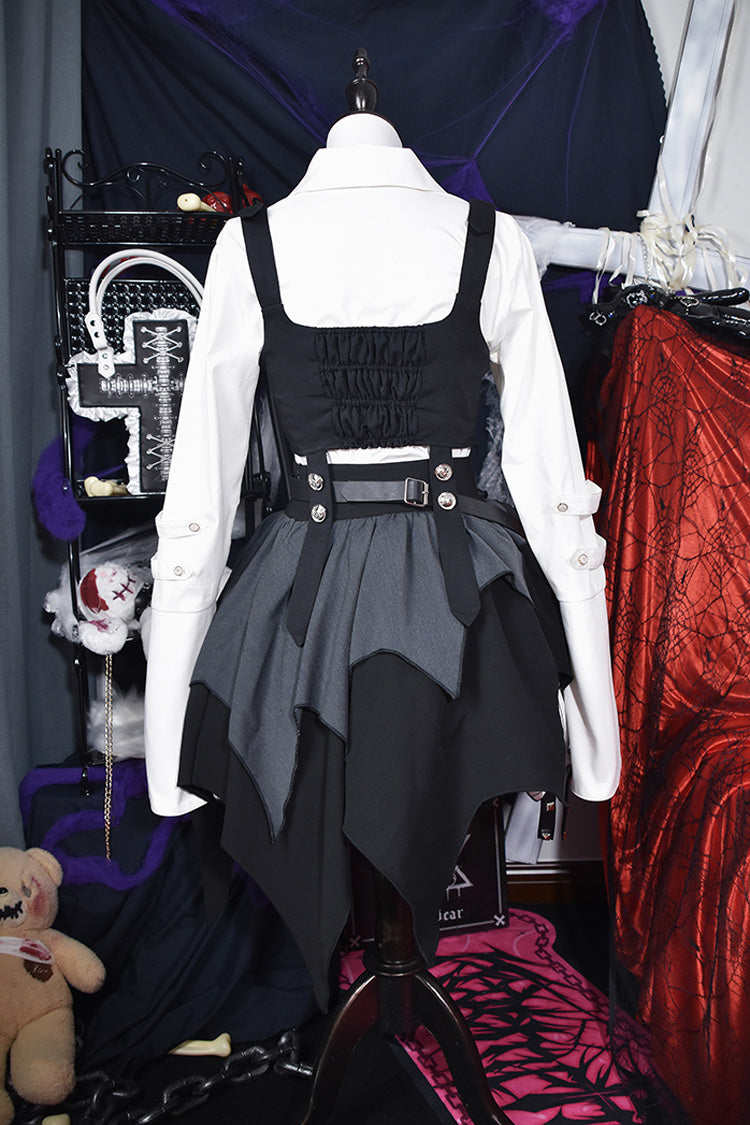 Ruffled Lolita Skirt - White/black Nsa Agent, 2 Colors, Gothic Style - additional product view 7