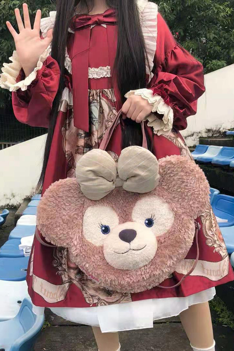 Sweet Lolita Backpack - Shirley Mae Duffy Bear Big Face, Brown - additional product view 3