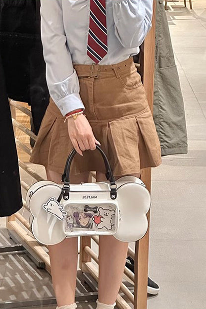 Sweet Lolita Bag - Anime Puppy Bones, White - Kawaii Daily Carry - additional product view 5