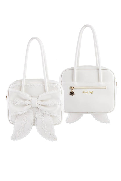 Sweet Lolita Bag - Bowknot Lace Zipper Japanese, 4 Colors, Zipper Detail, Bow Detail - additional product view 9