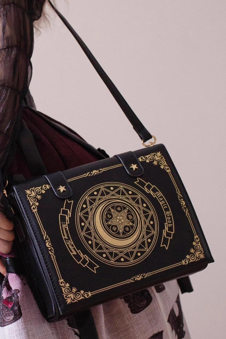 Sweet Lolita Bag - Star Moon Magic Book Print, 3 Colors, Printed - additional product view 2