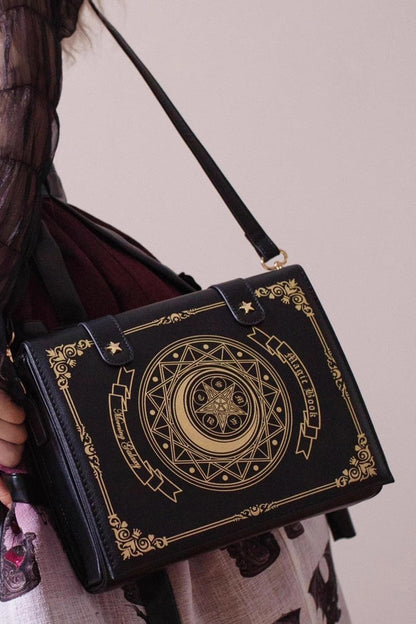 Sweet Lolita Bag - Star Moon Magic Book Print, 3 Colors, Printed - additional product view 2