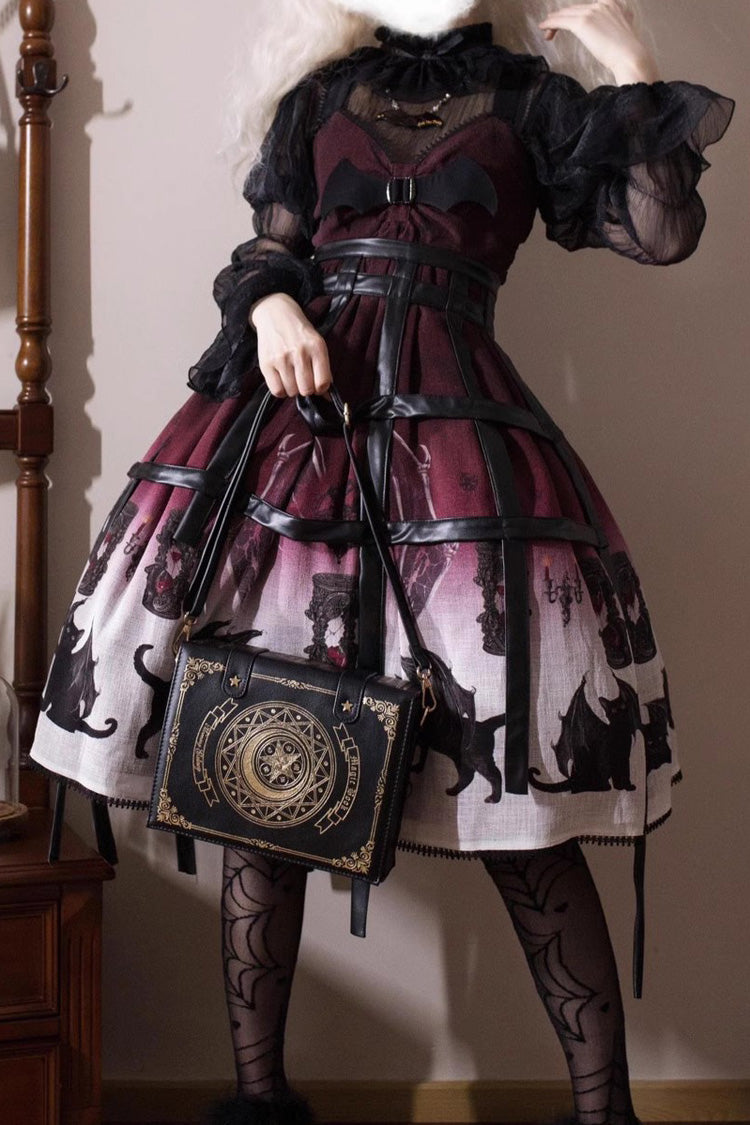 Sweet Lolita Bag - Star Moon Magic Book Print, 3 Colors, Printed - additional product view 3