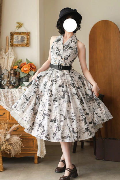 Sweet Lolita Dress - Afternoon Forest, 3 Colors, Classic Style, Printed - additional product view 5