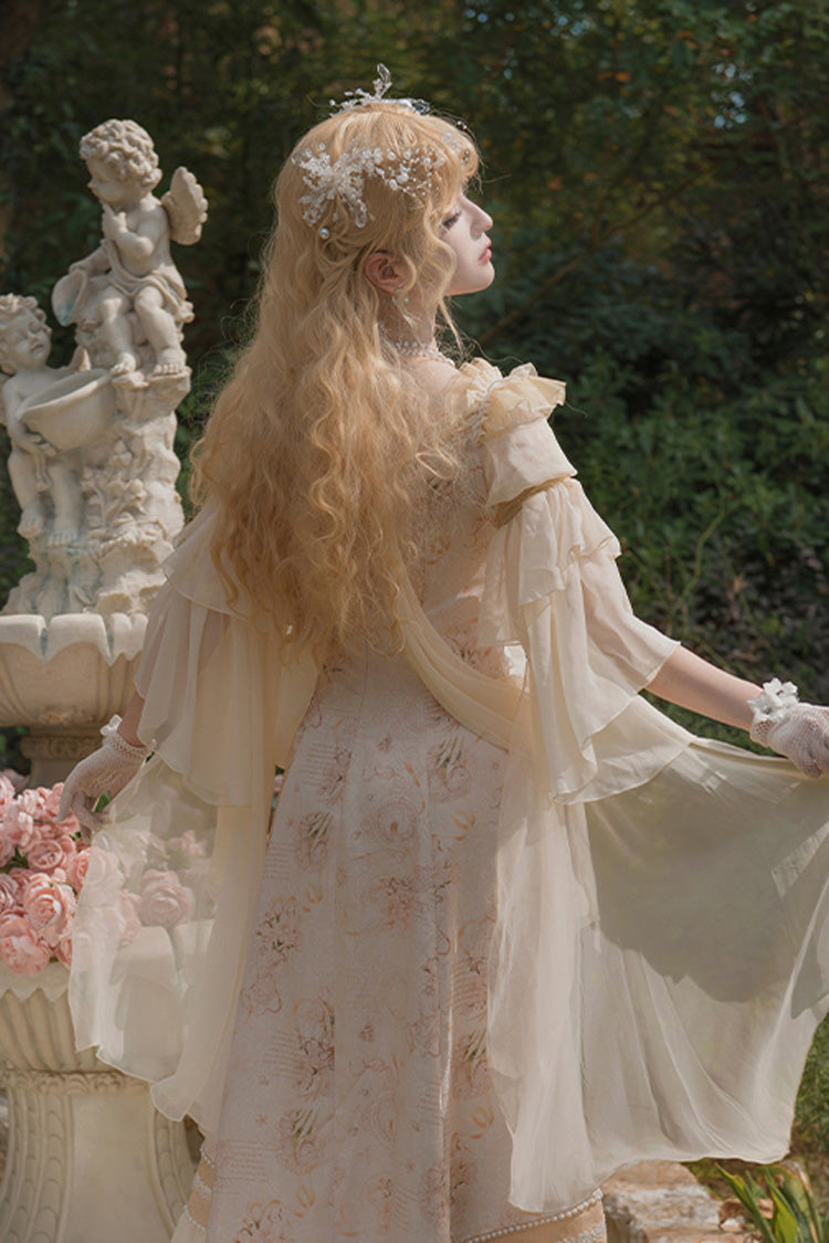 Sweet Lolita Dress - Bathing In The Light, Pink, Embroidered, Lace Trim, Ruffled - additional product view 9
