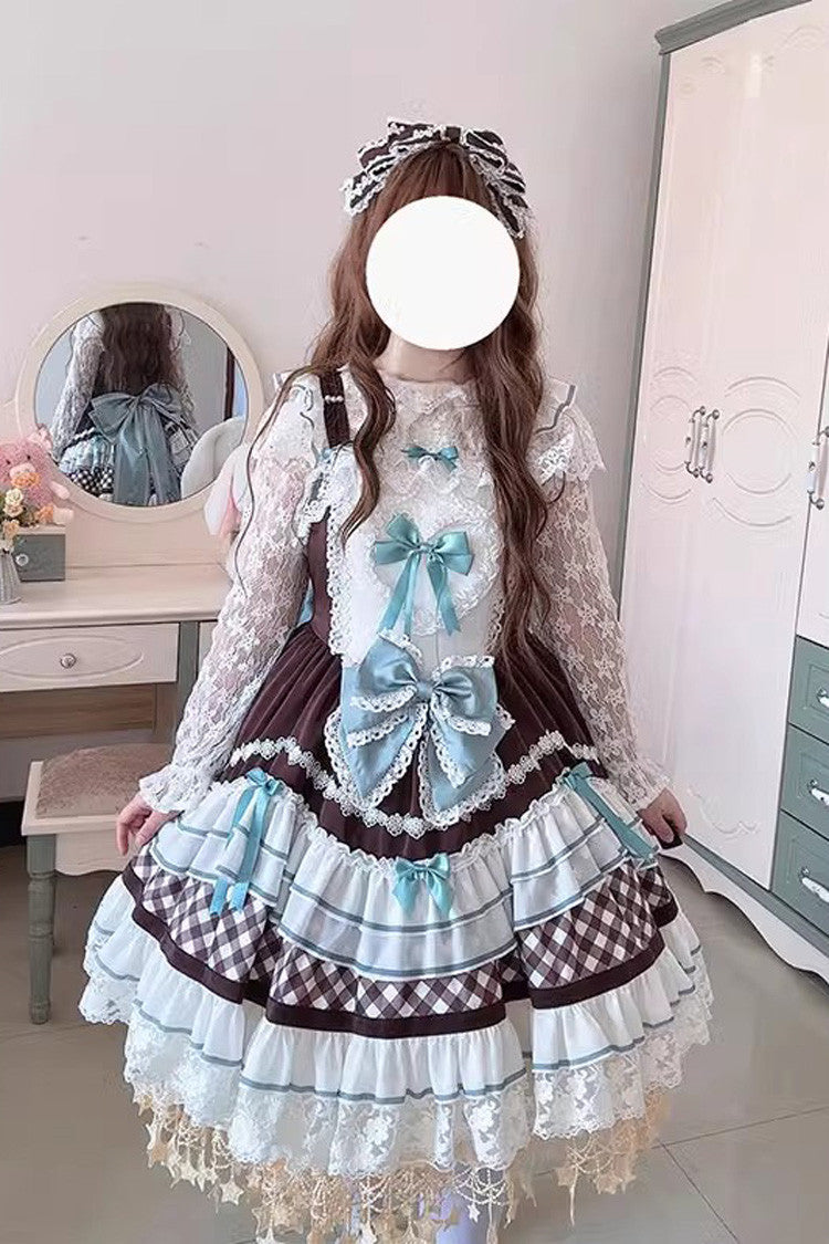 Sweet Lolita Dress - Beating Heart, 3 Colors, Bow Detail, Lace Trim, Ruffled - additional product view 8
