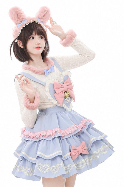 Sweet Lolita Dress - Bunny Transformation, 4 Colors, Detachable Detail, Layered - additional product view 2