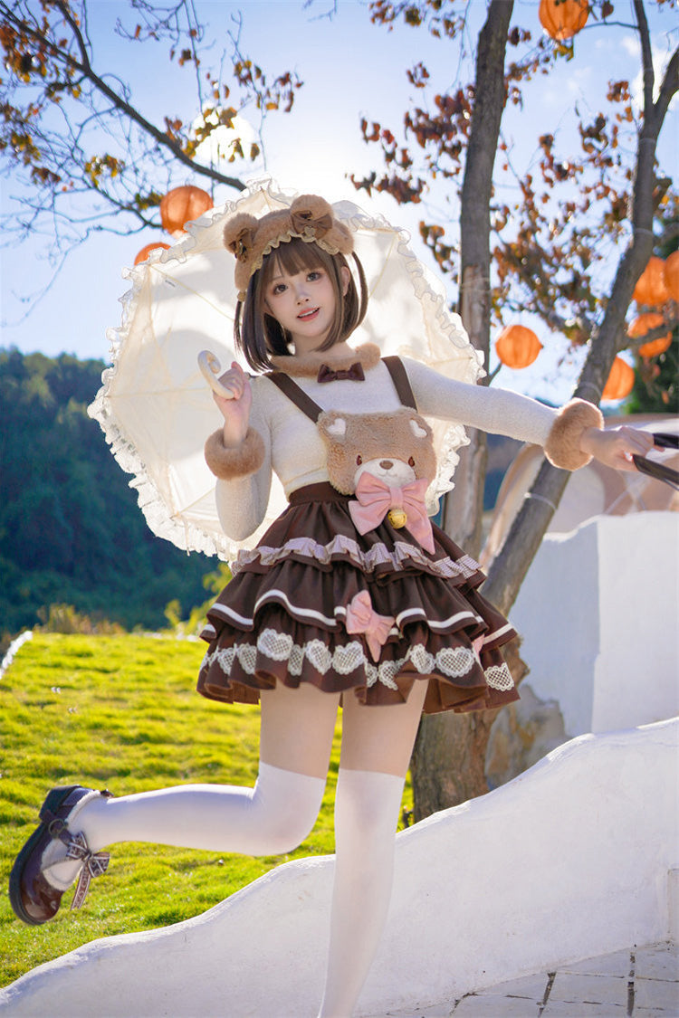 Sweet Lolita Dress - Bunny Transformation, 4 Colors, Detachable Detail, Layered - additional product view 9